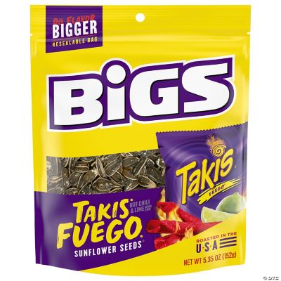 Bigs Seeds Sunflower Takis Fuego 5.3 oz (Pack of 8) Oriental Trading