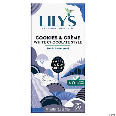 Lily's Bar Cookie & Cream White Chocolate 2.8 oz (Pack of 12