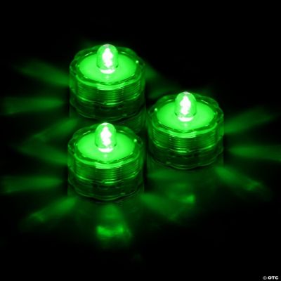 3Pcs Submersible LED Tea Lights Waterproof Candle Lights Battery