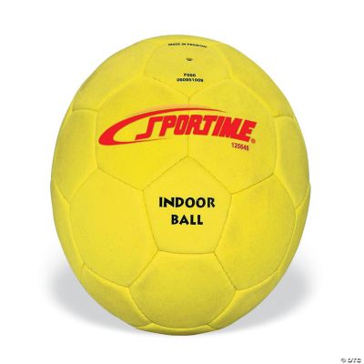 Sportime FuzzySuede Indoor Soccer Ball, Number/Size 4, Yellow