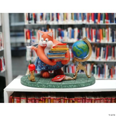 Busy Cat Teacher Figurine, Teacher Desk Decor, Teacher Appreciation