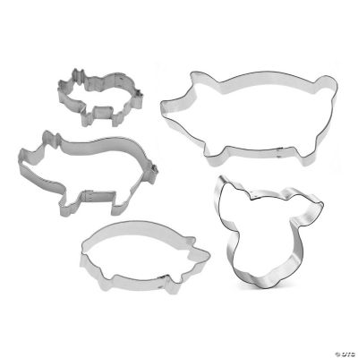 Piggery 5 Piece Cookie Cutter Set Oriental Trading