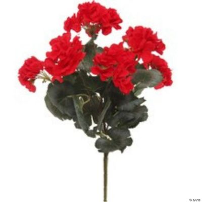 Vibrant 18-Inch Red Geranium Bush | Oriental Trading