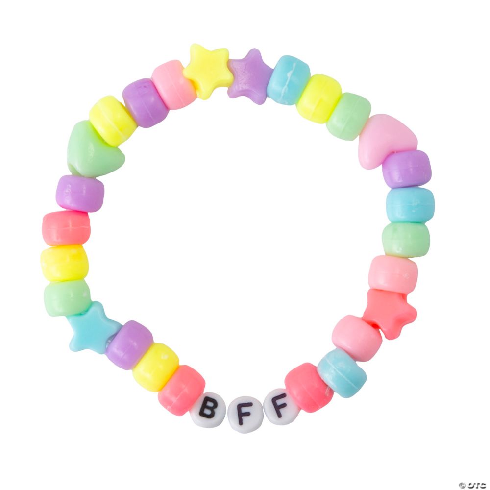 8" circ. Best Friends Forever Friendship Bracelet Handout Craft Kit - Makes 12