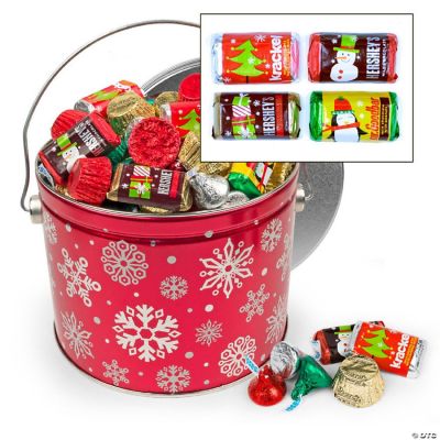 Christmas Gifts for Employees 2.7 lb Hershey's Candy Holiday Gift Tin