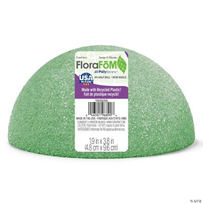 FloraCraft FloraFōM Mezza palla 4,9 cm x 3,8 cm, verde