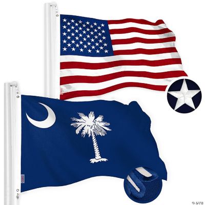 Bandiera South Carolina 3x5 Piedi, JC, Nuova, In Poliestere Resistente Ai Raggi UV