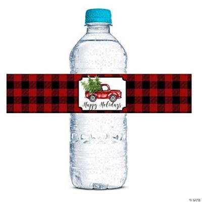 AmandaCreation Holiday Truck Water Bottle Wrappers 20pc. | Oriental Trading