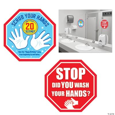 Beistle - Hand Washing Removable Clings - 48 Pack