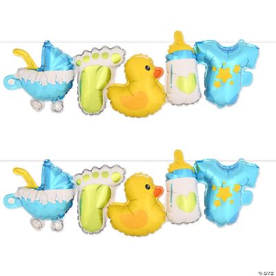 Beistle Baby Boy Balloon Streamers 6 Pack Oriental Trading