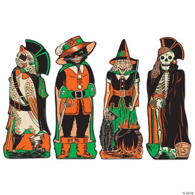 Beistle Vintage Halloween FanciDress Cutouts 12 Pack Oriental