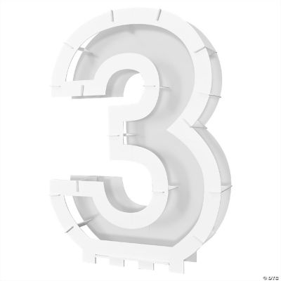 Beistle Balloon Mosaic Number "3" Frame 4 Pack Oriental Trading