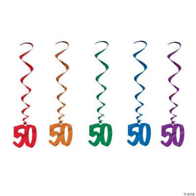 Beistle 13th Birthday Whirls – 5 Bunte Girlanden, Je 91 Cm, Für 13. Geburtstagsparty