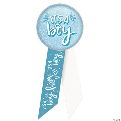 Beistle 'It's A Boy' Schild Banner - 152x53 Cm, Wetterfest, Zum Beschriften, Hellblaue Baby-Deko