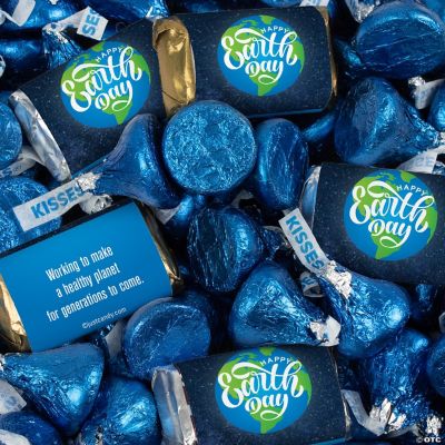 128 Pcs Earth Day Candy Party Favors Miniatures & Blue Kisses (1.58 lbs ...