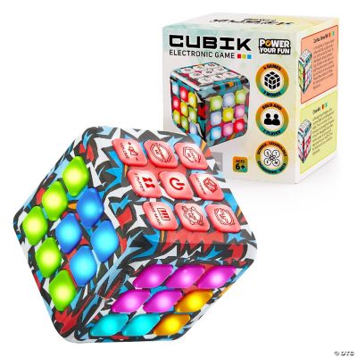 Power Your Fun Cubik LED Flashing Cube Memory GameAction Oriental