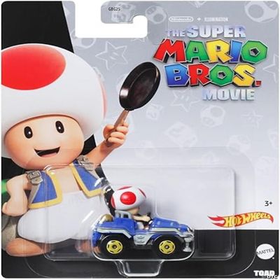 Hot Wheels Mario Kart 164 Scale Movie Toad, Collectible Vehicle