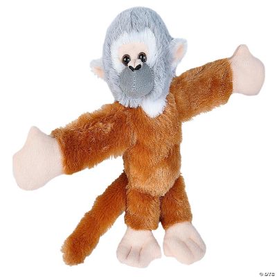 Wild Republic Huggers Squirrel Monkey Plush - 8" Wrist Stuffed Animal Toy
