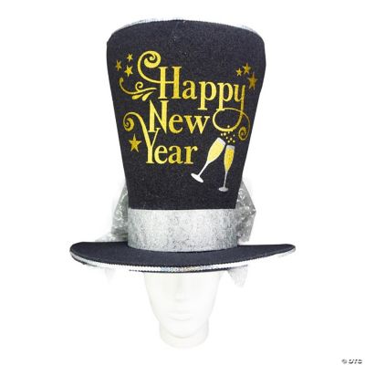 Foam Party Hats Happy New Year Top Hat Photo Booth Prop Party