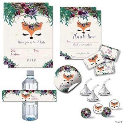 Woodland Forest Fox Party Bundle 381pc. by AmandaCreation Oriental