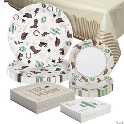 Way Out West 7'' Dinner Plate 8pcs Multi Party Goods Unisex