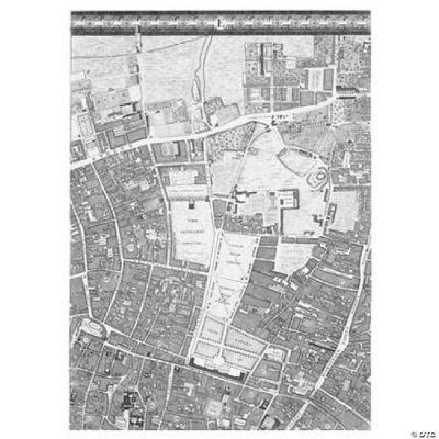 Roque Sectional map of London 1748 Poster Print by John Roque 18 x 24