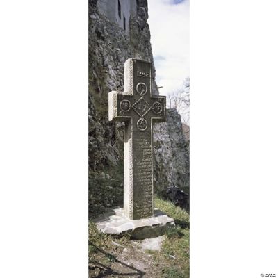 Stone cross at a castle Bran Castle Brasov Transylvania Mures County