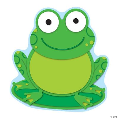 Carson Dellosa 36Piece Frog Bulletin Board Cutouts, Smiley Face Frog