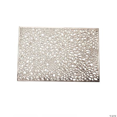 6Pack 18Inch Floral Design Vinyl Placemats Oriental Trading