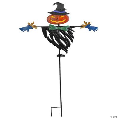 Edge Collections Waterproof Iron Scarecrow Shape Solar Powered Stake