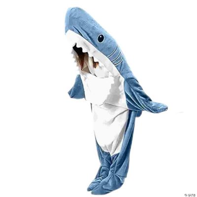Rainbean Ambitelligence Shark Blanket Hoodie Onesie Cozy Flannel Shark Costume 7376In