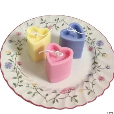 Love Heart Shaped Candle Mold for Wax & Soap Making Oriental Trading