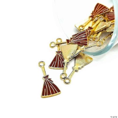 Dreamtimes Magic Little Witch Broom Cat Collana con ciondolo Charms Charms di Natale Regali Charms di Halloween Collana Moon & Magic Witch in acciaio inossidabile