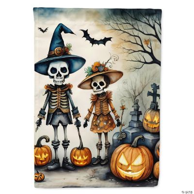 Calacas Skeletons Spooky Halloween Garden Flag Oriental Trading