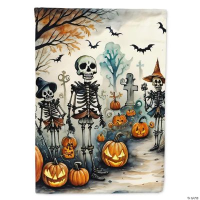Calacas Skeletons Spooky Halloween Garden Flag Oriental Trading