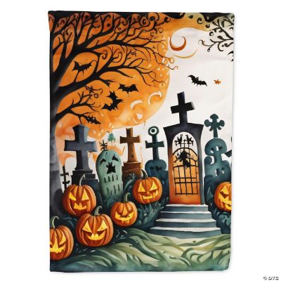 Papel Picado Skeletons Spooky Halloween Garden Flag DAC2267 Oriental