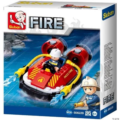 Sluban Kids SLU08603 Fire Boat Hoovercraft with Water Hose Building ...