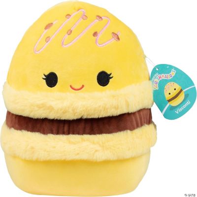 Squishmallows Original 5-Inch Food 4-Pack - Kachina Kiwi, Rayen Pancakes, Visconti Lemon Macaron, Wanda Watermelon - Plush Multi