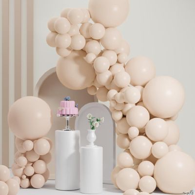 Double Stuffed Nude Balloons, Blush Nude Balloon Arch,18 12 10 5 Inch
