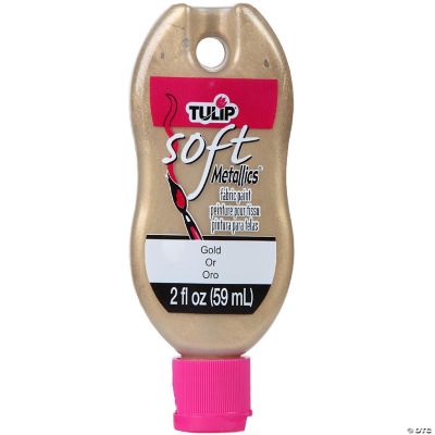 Tulip Soft Matte Fabric Paint 2ozMetallic Gold Oriental Trading