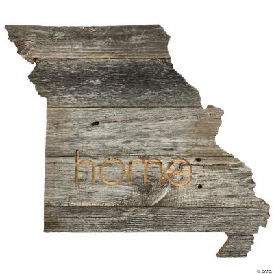 Large Rustic Farmhouse Missouri Home State Reclaimed Wood Wall Sign