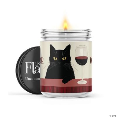 Cat Mother, Wine Lover 22oz Candle Jar Sea Salt & Peony