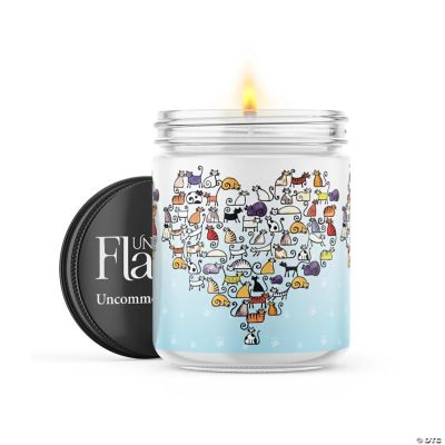 Cat Hearts 22oz Candle Jar Volcano Flame Oriental Trading