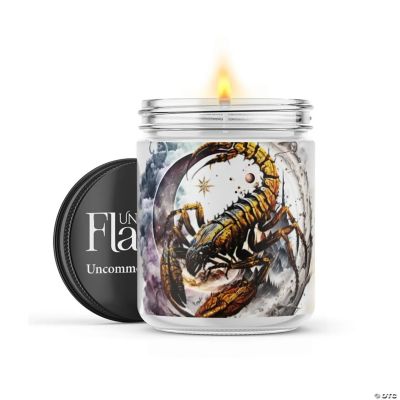 Zodiac Scorpio 22oz Candle Jar Sea Salt & Peony Flame