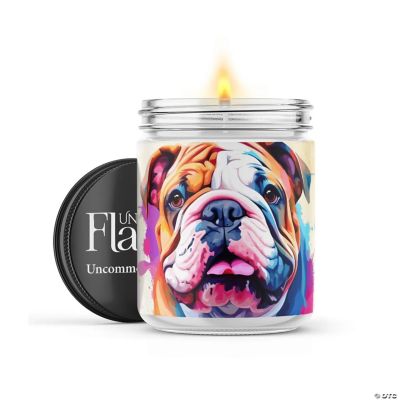 Bulldog 22oz Candle Jar Sea Salt & Peony Flame