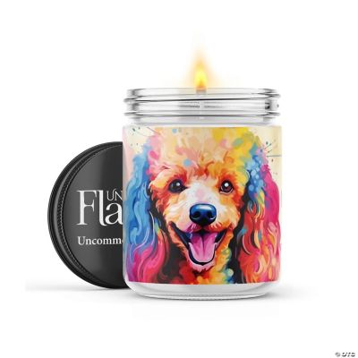 Poodle 22oz Candle Jar Sea Salt & Peony Flame