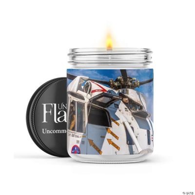 Vintage Sea King Helicopter 22oz Candle Jar Inner Peace