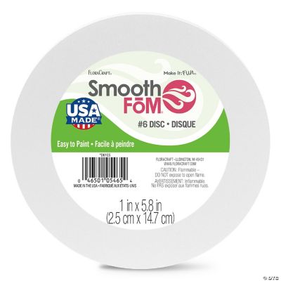 FloraCraft SmoothFoM Disc Bulk Pack1"X6" Oriental Trading