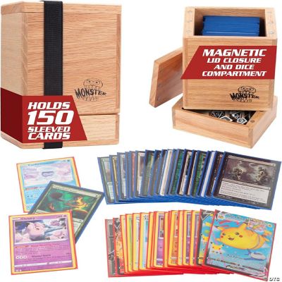 Monster Wooden Deck Box w Strong Lid, Built in Dice Tray