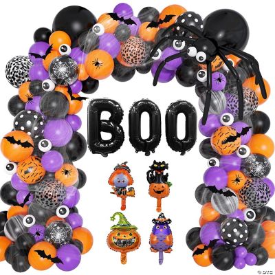 165Pcs Halloween Balloon Arch Garland Kit for DIY Halloween Birthday